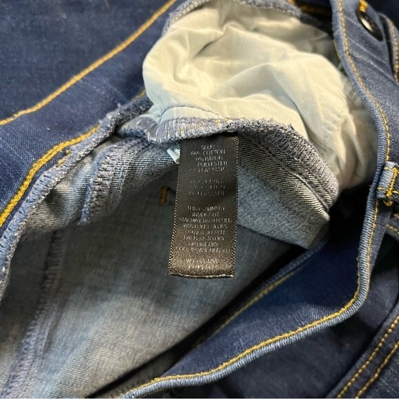 Betabrand Straight-Leg 4-Pocket Yoga Denim Stretch Dark Wash Jean sz M PETITE - Picture 8 of 12